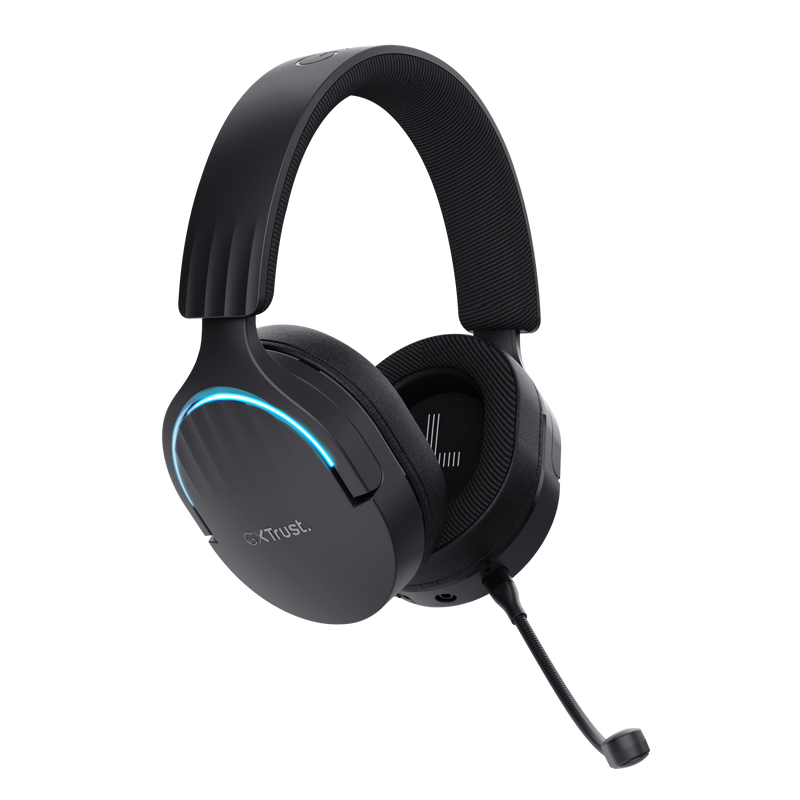 Trust GXT491 Fayzo vezeték nélküli fekete gamer headset