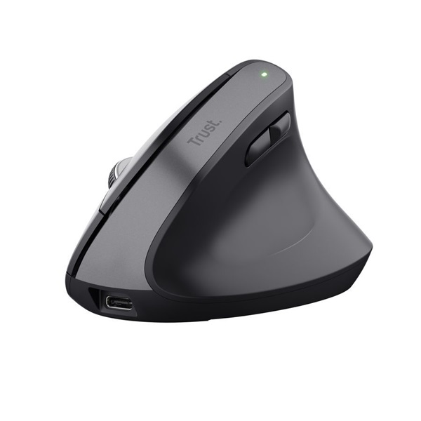 Trust 25146 Bayo+ vezeték nélküli fekete többeszközös ergonómikus egér