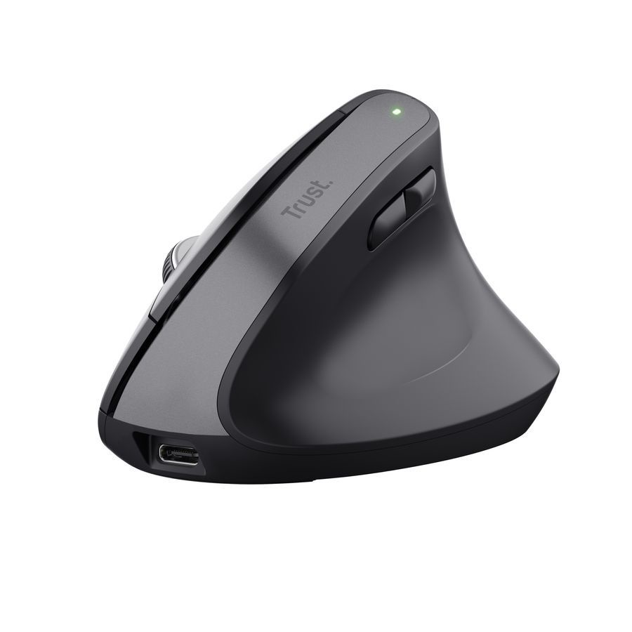 Trust 25146 Bayo+ vezeték nélküli fekete többeszközös ergonómikus egér