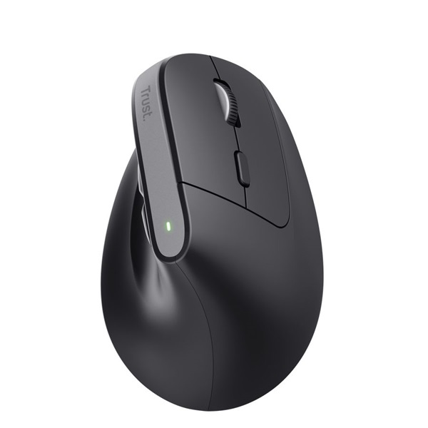 Trust 25146 Bayo+ vezeték nélküli fekete többeszközös ergonómikus egér