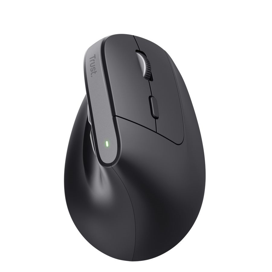 Trust 25146 Bayo+ vezeték nélküli fekete többeszközös ergonómikus egér