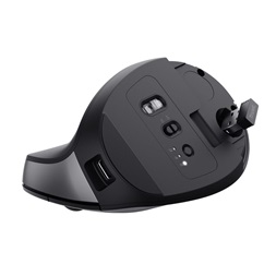 Trust 25146 Bayo+ vezeték nélküli fekete többeszközös ergonómikus egér