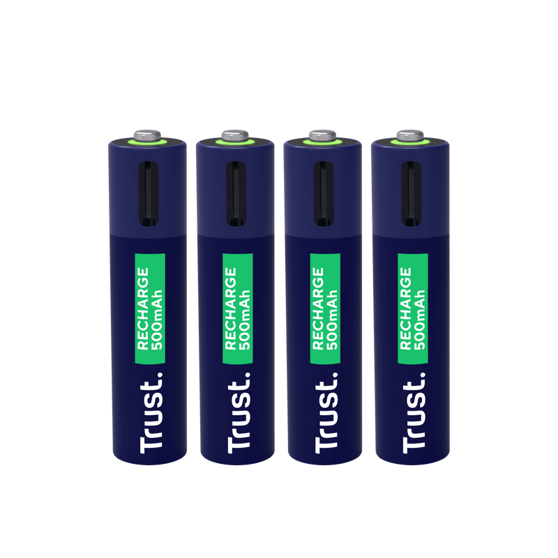 Trust 25671 újratölthető AAA elem USB-C csatlakozással 4db