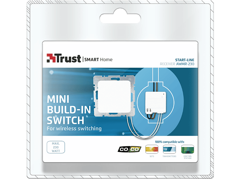 Trust 71035 AWMR-230 mini beépített kapcsoló fények vezeték nélküli kapcsolásához