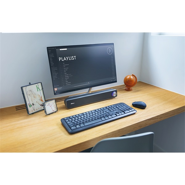 Trust Arys Sound Bar 2.0 12W fekete PC hangszóró