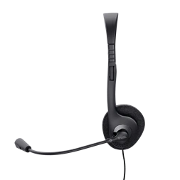 Trust Basics fekete vezetékes headset