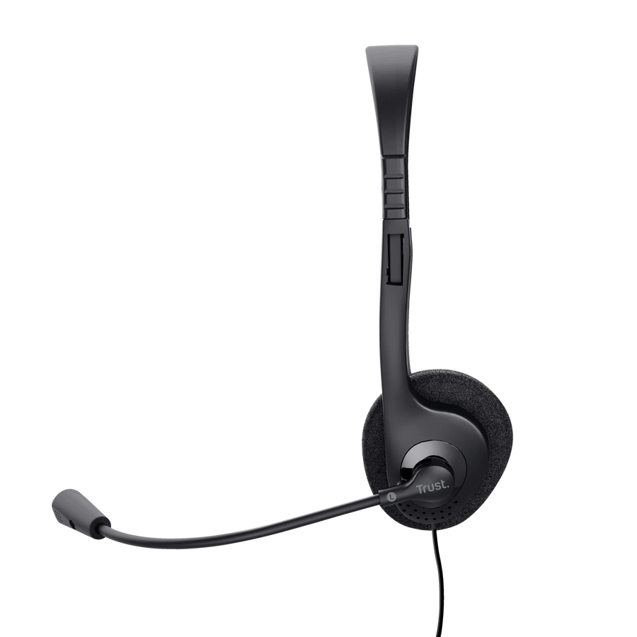 Trust Basics fekete vezetékes headset