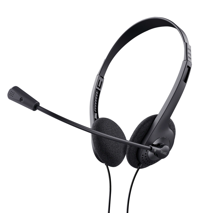 Trust Basics fekete vezetékes headset