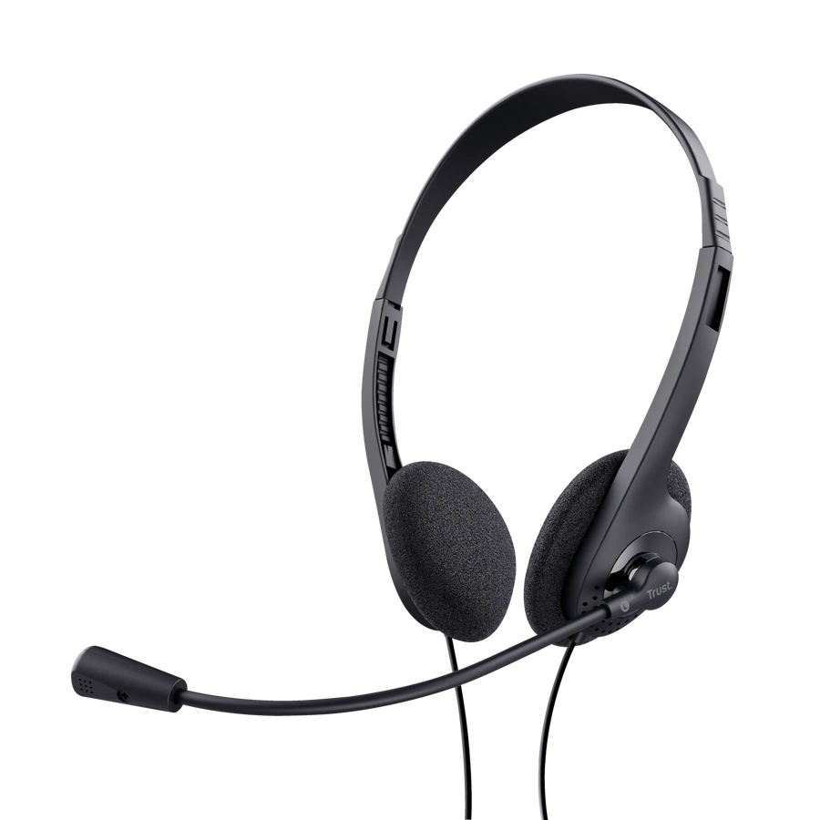 Trust Basics fekete vezetékes headset