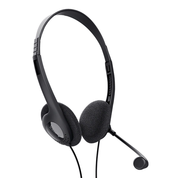 Trust Basics fekete vezetékes headset