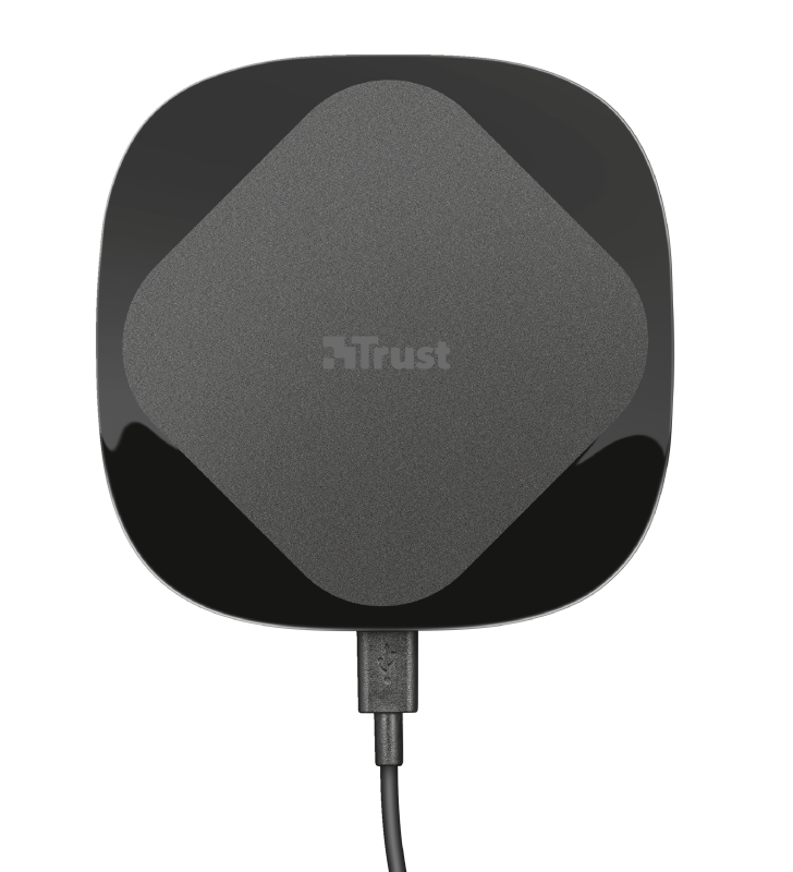 Trust Cito15 QI 7.5/10/15W wireless fekete töltő