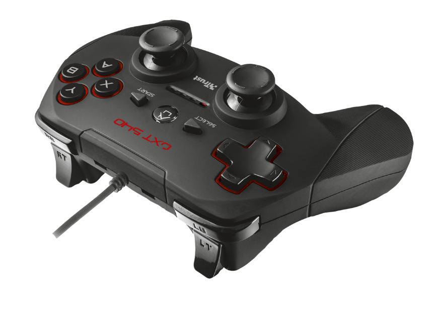 Trust 20712 GXT 540 Yula PC/PS3 fekete gamer kontroller