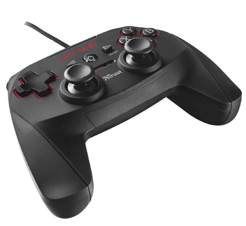 Trust 20712 GXT 540 Yula PC/PS3 fekete gamer kontroller