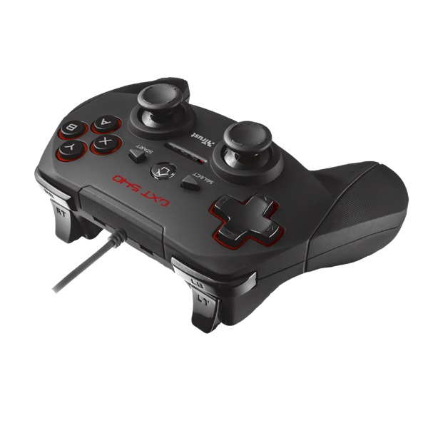 Trust 20712 GXT 540 Yula PC/PS3 fekete gamer kontroller