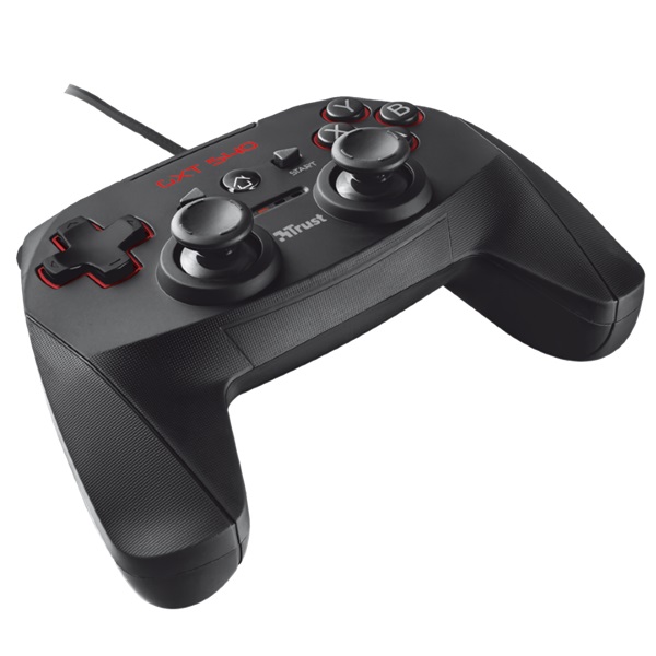 Trust 20712 GXT 540 Yula PC/PS3 fekete gamer kontroller