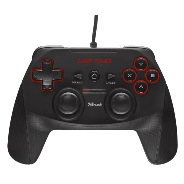 Trust 20712 GXT 540 Yula PC/PS3 fekete gamer kontroller