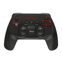 Trust 20491 GXT 545 Yula wless PC/PS3 vezeték nélküli fekete kontroller