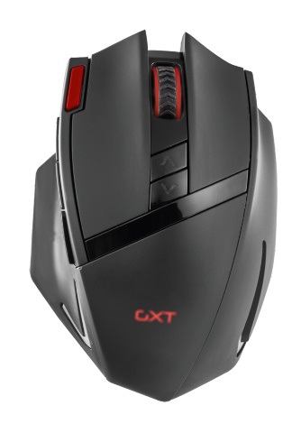 Trust GXT 130 Ranoo vezeték nélküli fekete gamer egér