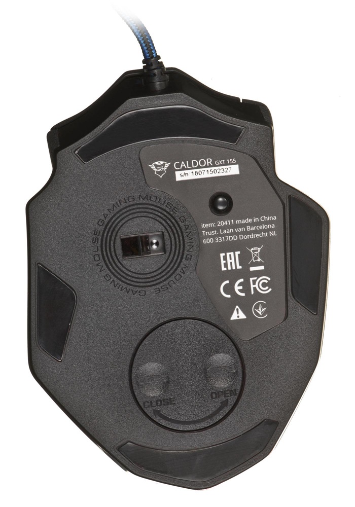 Trust GXT 155 Caldor fekete gamer egér