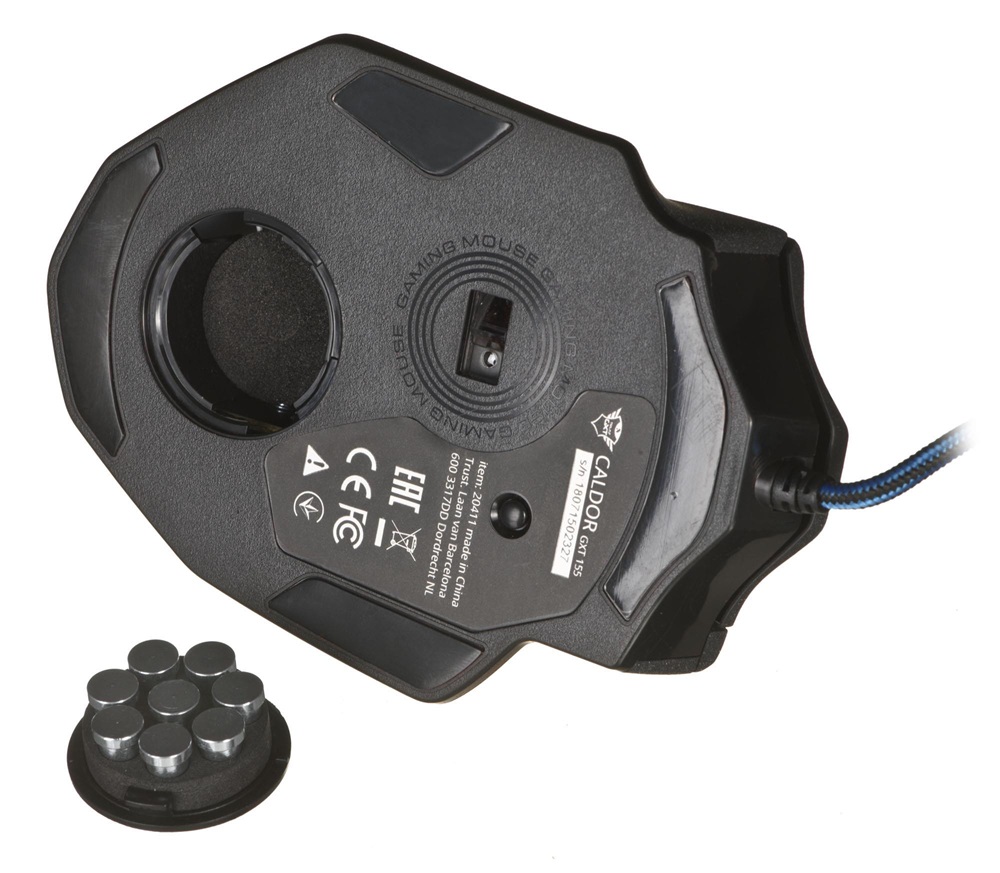 Trust GXT 155 Caldor fekete gamer egér
