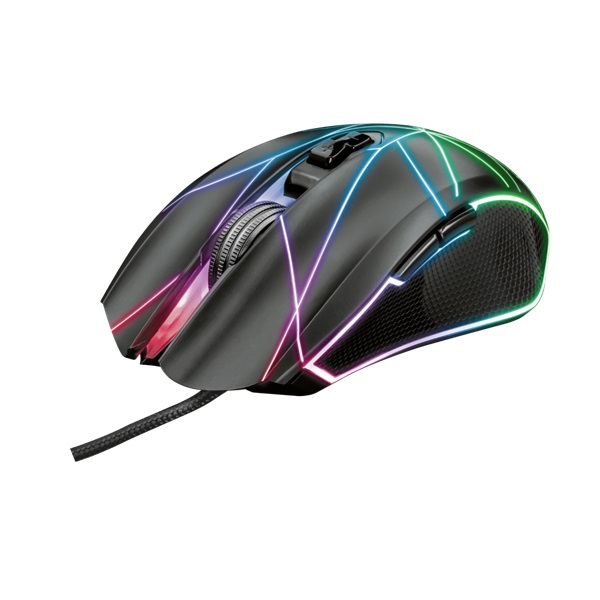 Trust GXT 160X Ture 4500dpi RGB optikai gamer egér