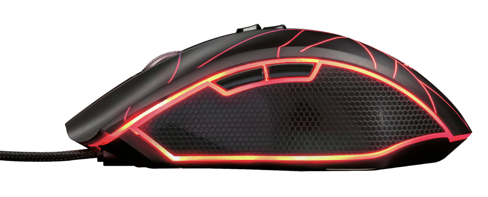 Trust GXT 160X Ture 4500dpi RGB optikai gamer egér