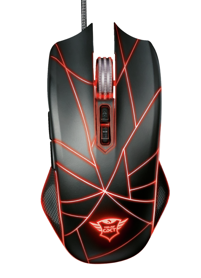 Trust GXT 160 Ture Illuminated fekete gamer egér