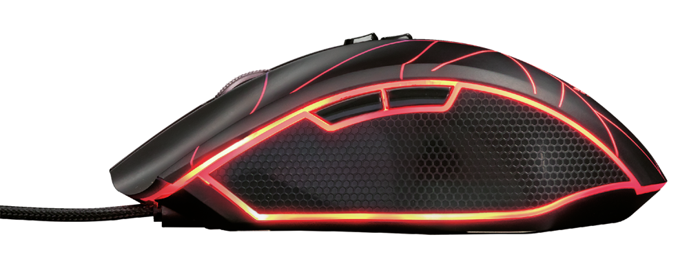 Trust GXT 160 Ture Illuminated fekete gamer egér