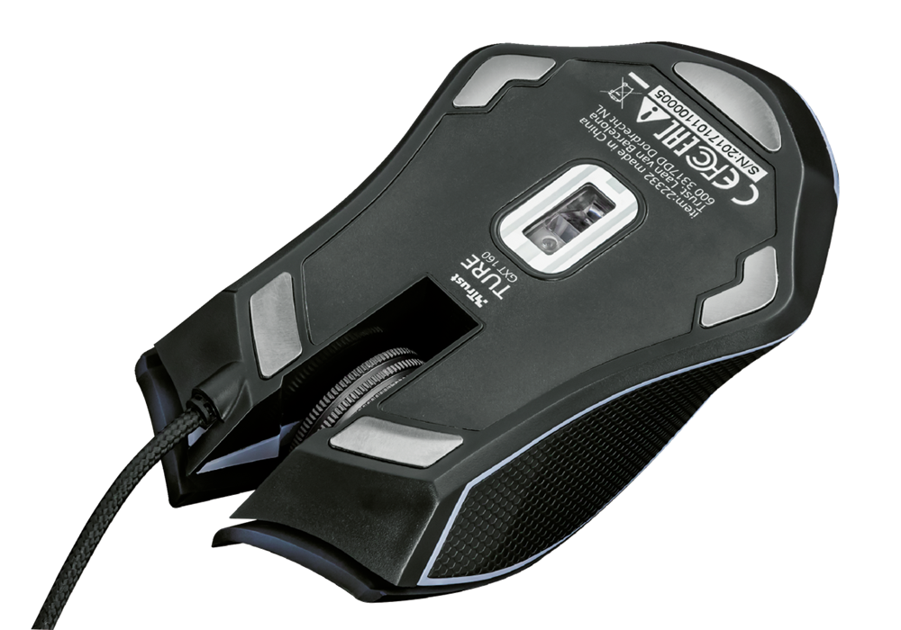 Trust GXT 160 Ture Illuminated fekete gamer egér