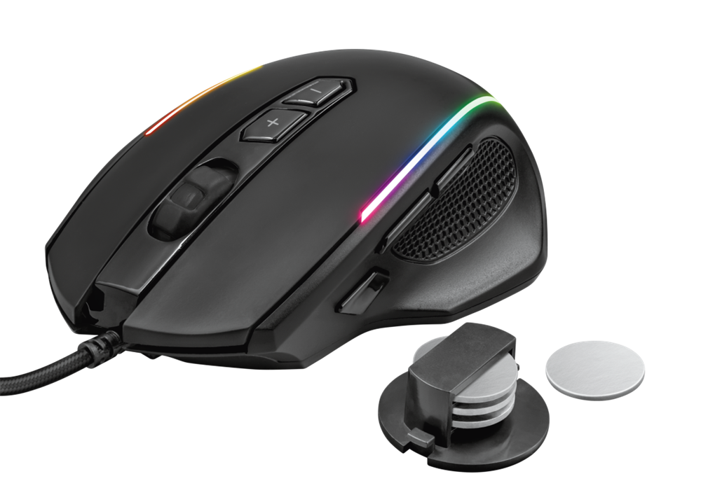 Trust GXT 165 Celox RGB fekete gamer egér
