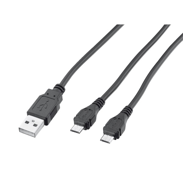 Trust 20165 GXT 222 Duo Charge & Play PS4 fekete kábel