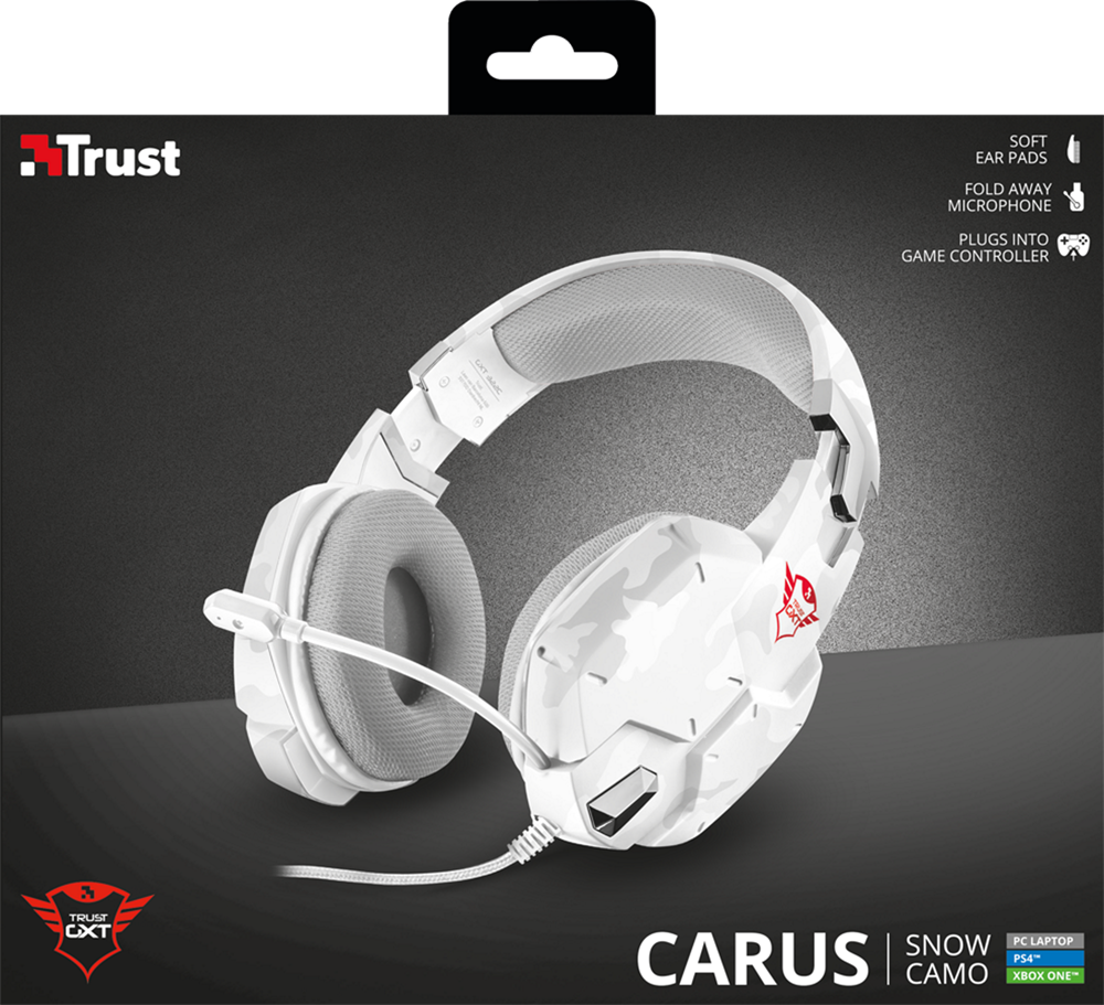 Trust GXT 322W Carus hó álcafestéses gamer headset