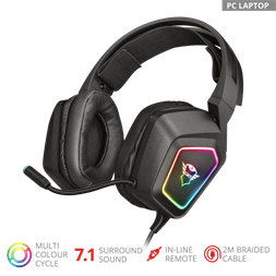 Trust GXT 450 Blizz RGB 7.1 Surround USB gamer headset