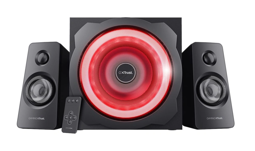 Trust GXT 629 Tytan 2.1 Speaker RGB jack 120W fa gamer hangszóró
