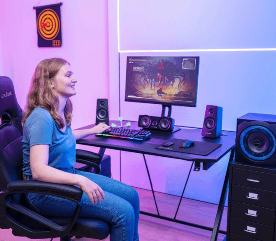 Trust GXT 658 Tytan 5.1 Surround gaming jack 180W fa gamer hangszóró