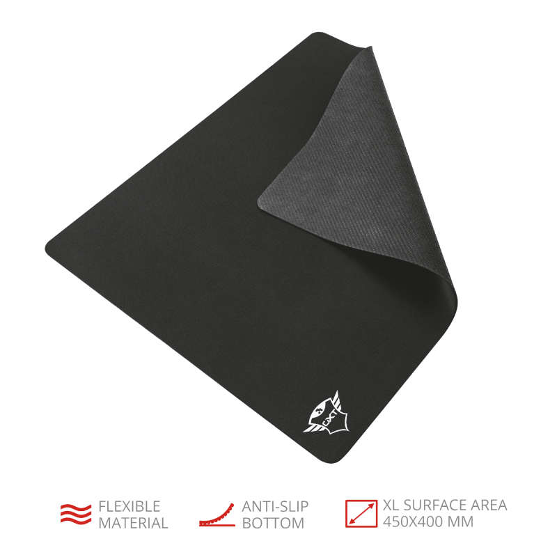 Trust GXT 756 fekete XL gamer egérpad