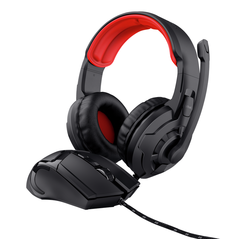 Trust GXT 785 Ravius 2in1 vezetékes gamer headset + vezetékes gamer egér (Újszerű)