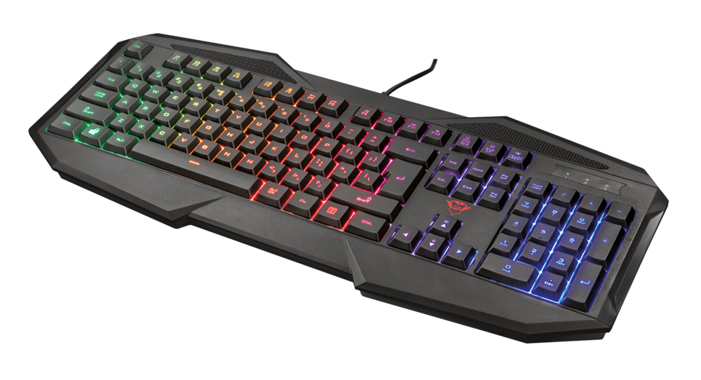 Trust GXT 830-RW Avonn HUN USB fekete gamer billentyűzet