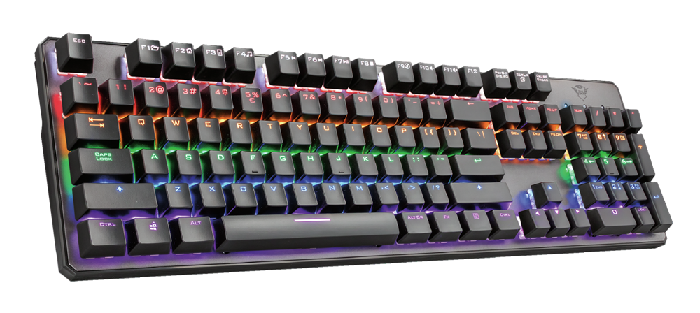 Trust GXT 865 Asta HUN USB fekete mechanikus gamer billentyűzet