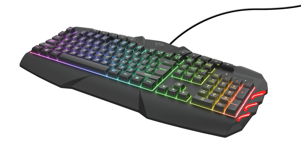 Trust GXT 881 Odyss félmechanikus RGB HU gamer billentyűzet