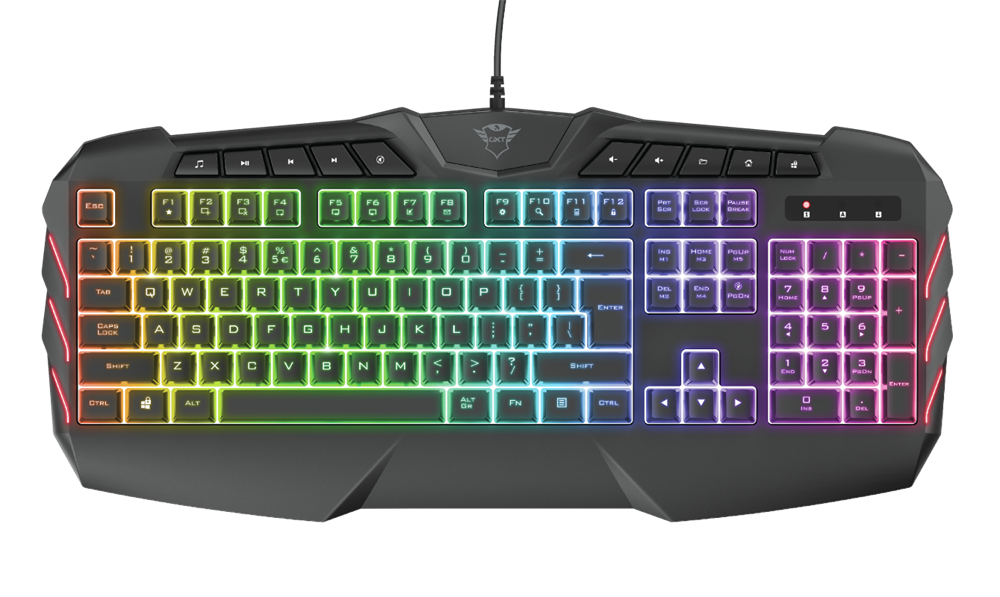 Trust GXT 881 Odyss félmechanikus RGB HU gamer billentyűzet