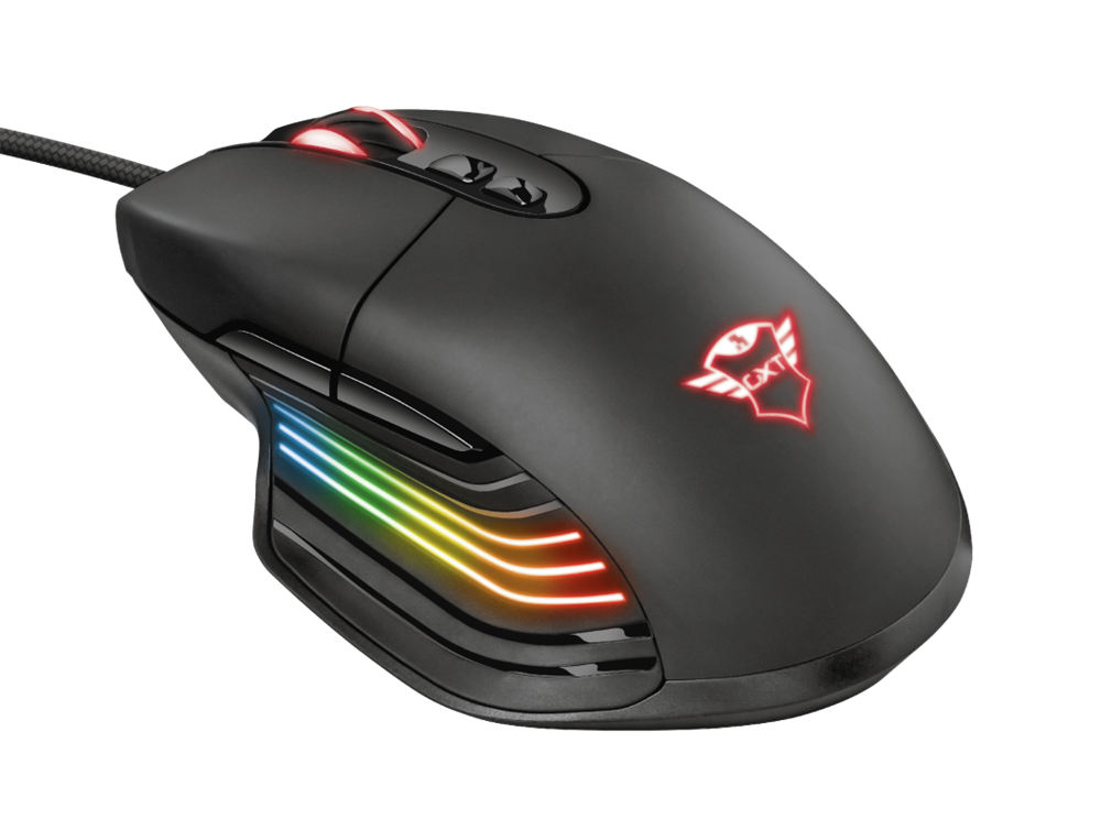 Trust GXT 940 Xidon RGB fekete gamer egér