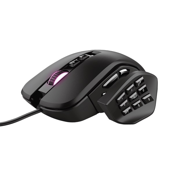 Trust GXT 970 Morfix cserélhető gombos 10000dpi RGB gamer egér