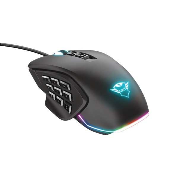 Trust GXT 970 Morfix cserélhető gombos 10000dpi RGB gamer egér