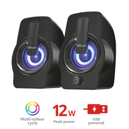 Trust Gemi RGB 2.0 12W fekete hangszóró