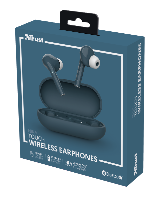 Trust Nika Touch True Wireless Bluetooth kék fülhallgató