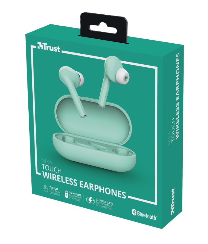 Trust Nika Touch True Wireless Bluetooth türkiz fülhallgató
