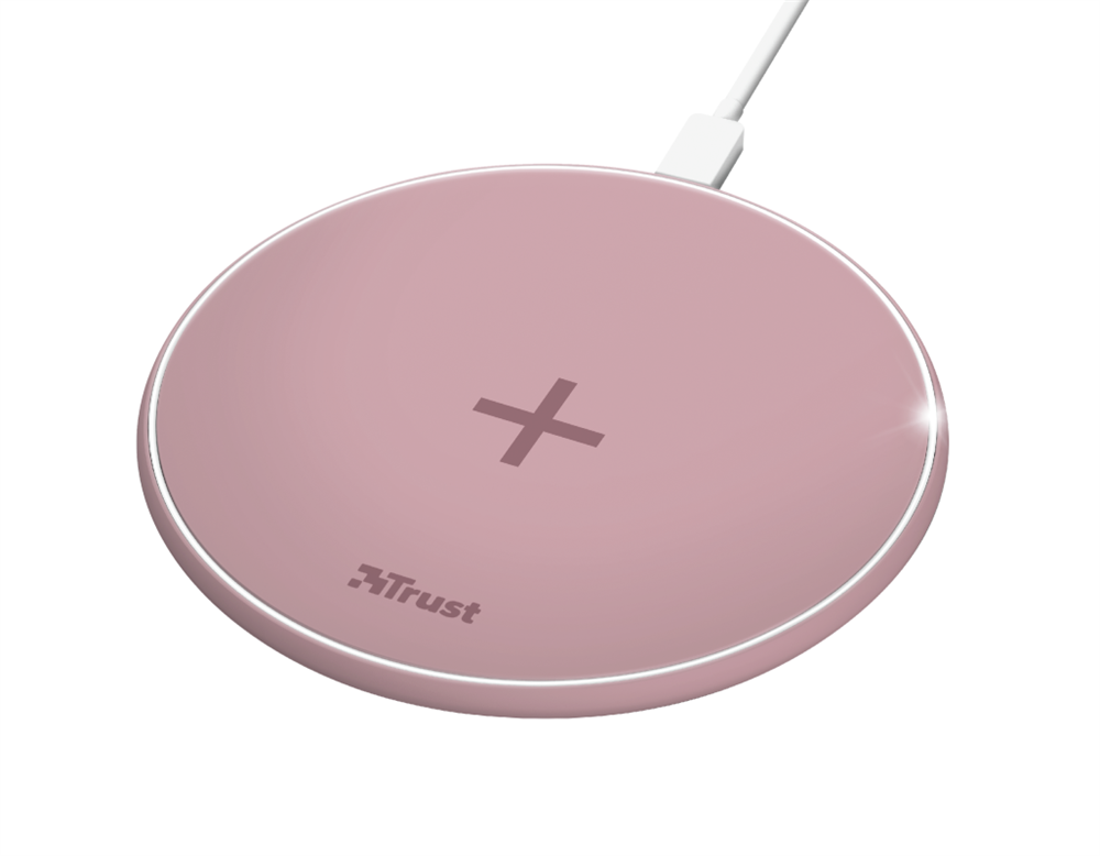 Trust Qylo Fast QI 7.5/10W wireless rózsaszín töltő
