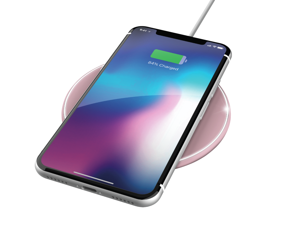 Trust Qylo Fast QI 7.5/10W wireless rózsaszín töltő