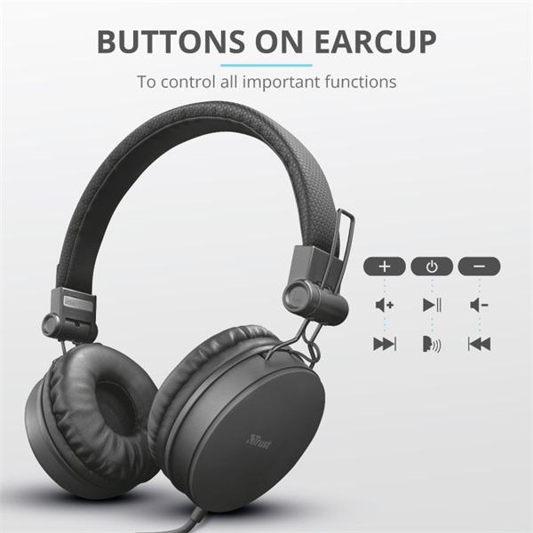 Trust Tones jack mikrofonos fejhallgató